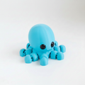 Pulpo articulado eco-friendly impreso en 3D | figura coleccionable biodegradable