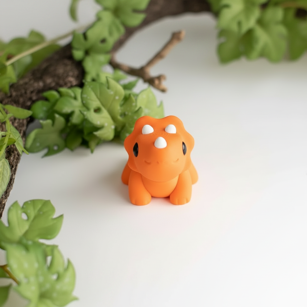 Triceratops articulado eco-friendly impreso en 3D