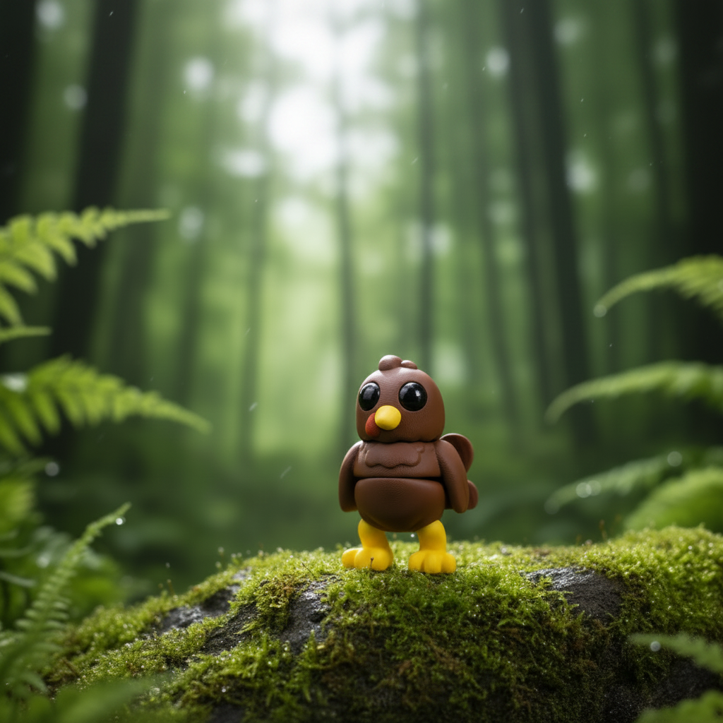 Pavo articulado eco-friendly impreso en 3D