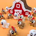 Gallina Articulada Eco-Friendly Premium | Figura Coleccionable Biodegradable | Ziggys
