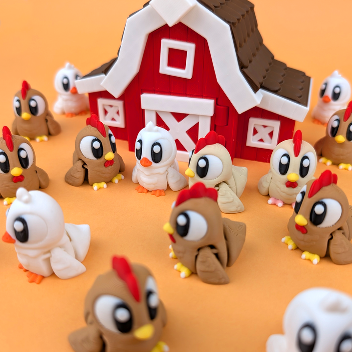 Gallina Articulada Eco-Friendly Premium | Figura Coleccionable Biodegradable | Ziggys