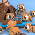 Castor Articulado Eco-Friendly | Figura Coleccionable Biodegradable | Ziggys