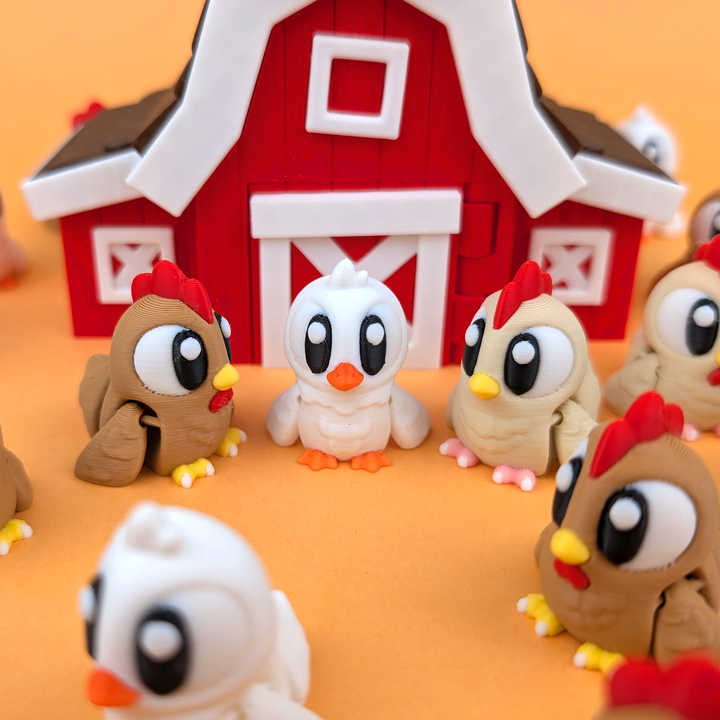 Gallina Articulada Eco-Friendly Premium | Figura Coleccionable Biodegradable | Ziggys