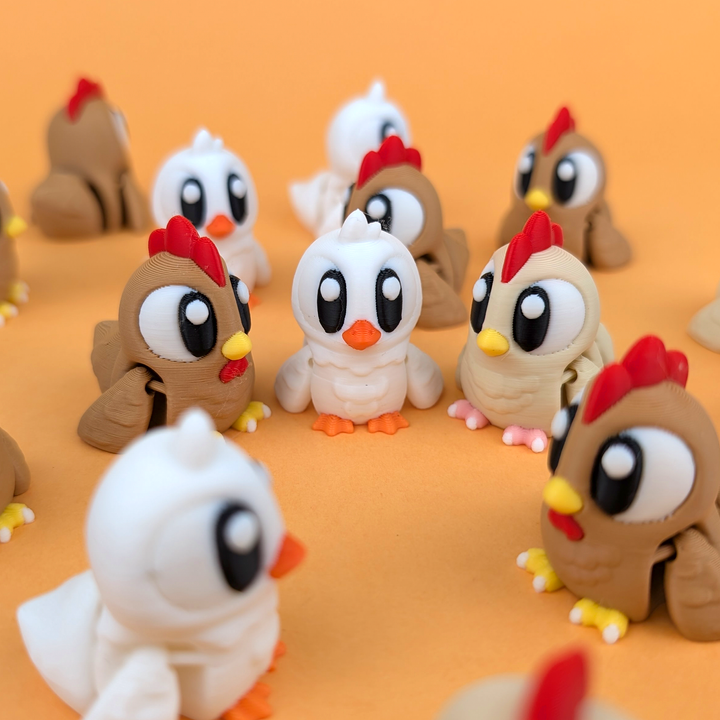 Gallina Articulada Eco-Friendly Premium | Figura Coleccionable Biodegradable | Ziggys