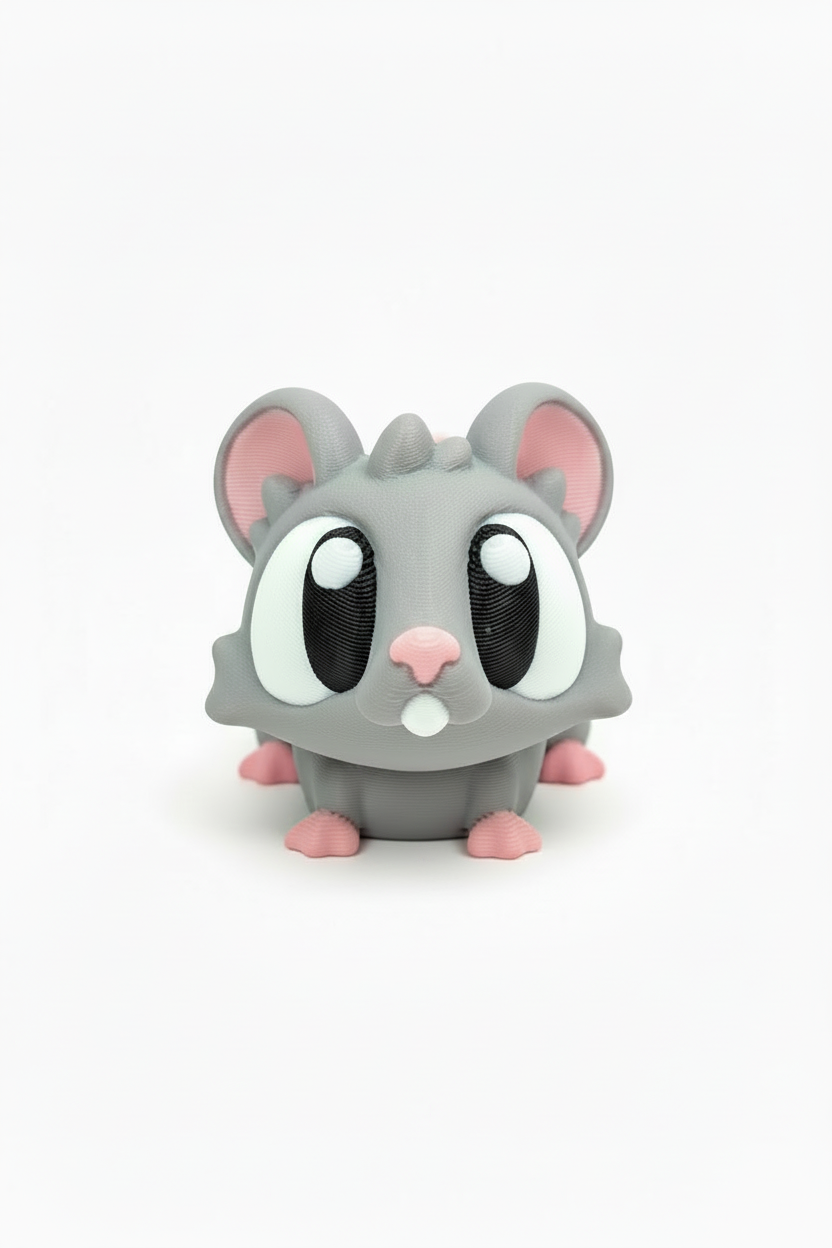 Ratón Articulado Eco-Friendly Premium | Figura Coleccionable Biodegradable | Ziggys