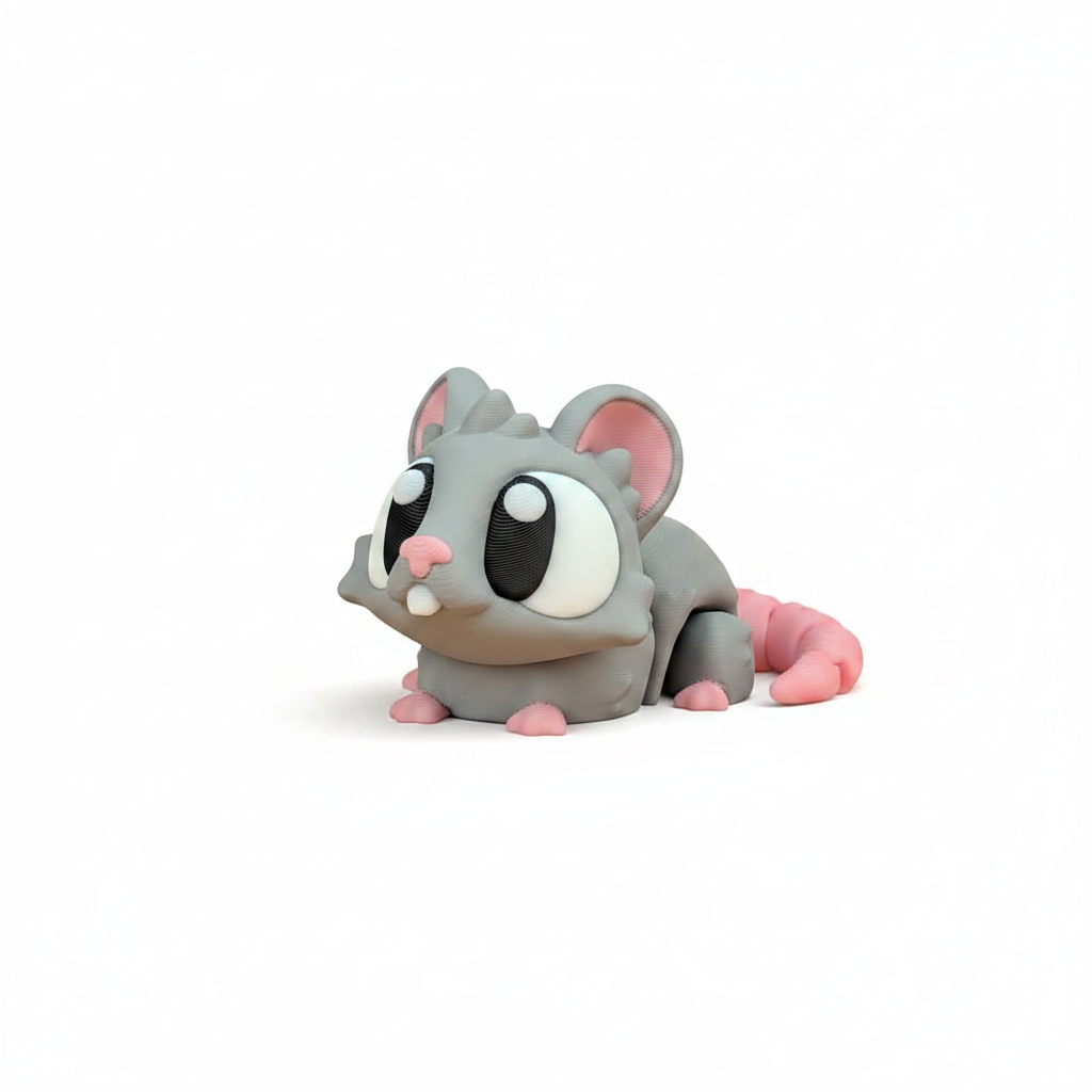 Ratón Articulado Eco-Friendly Premium | Figura Coleccionable Biodegradable | Ziggys