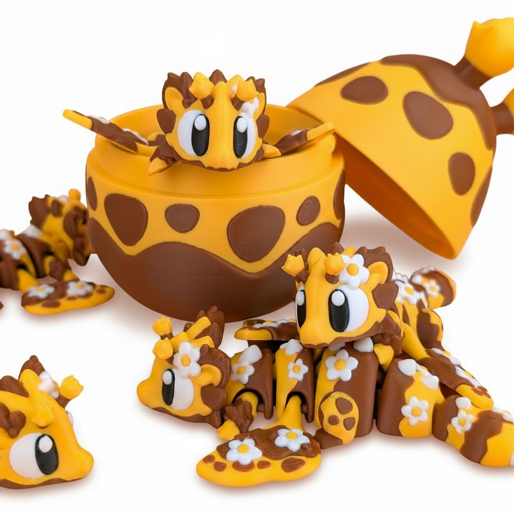Dragón Articulado Eco-Friendly Premium | Figura Coleccionable Biodegradable | Ziggys