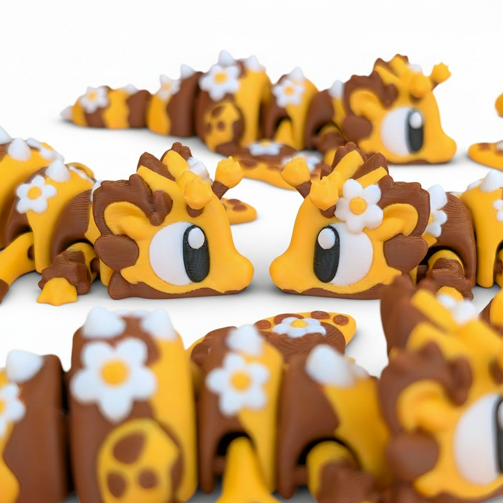 Dragón Articulado Eco-Friendly Premium | Figura Coleccionable Biodegradable | Ziggys