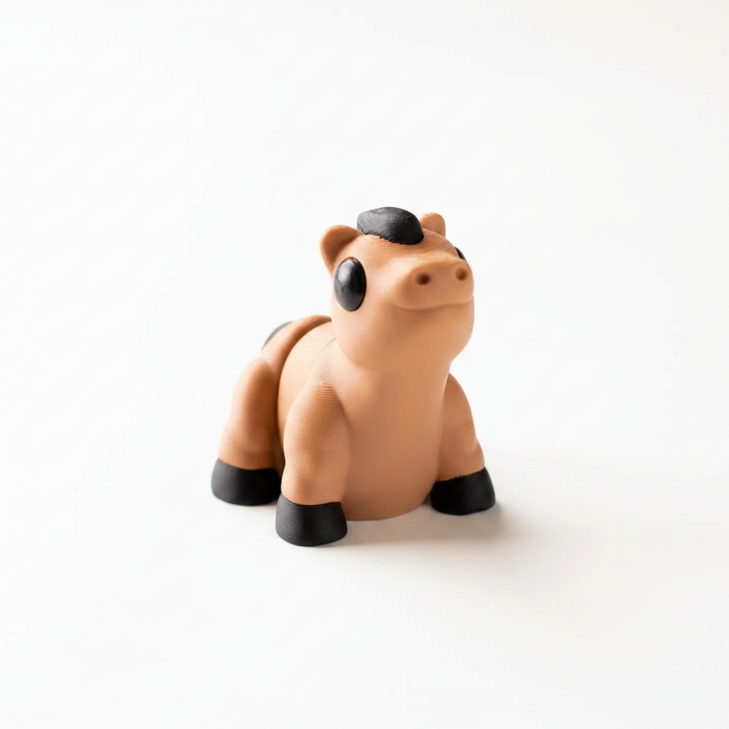 Caballo articulado eco-friendly impreso en 3D