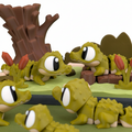 Cocodrilo Articulado Eco-Friendly Premium | Figura Coleccionable Biodegradable | Ziggys