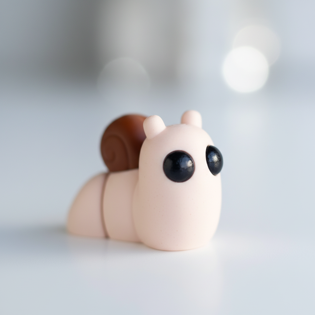 Caracol Articulado Eco-Friendly | Figura Coleccionable Biodegradable | Ziggys