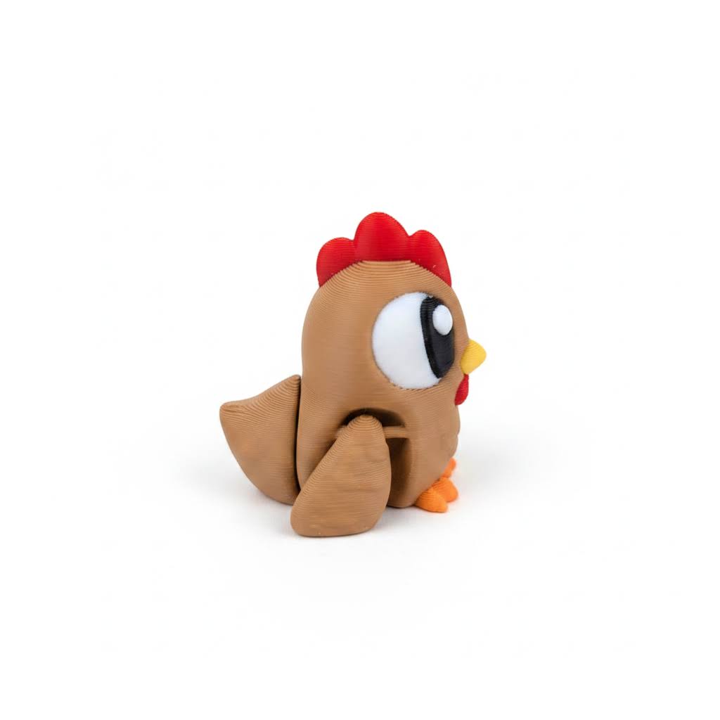 Gallina Articulada Eco-Friendly Ziggys — figura coleccionable biodegradable
