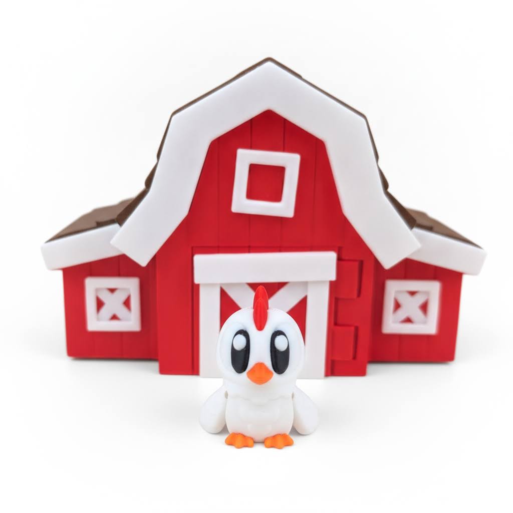 Gallina Articulada Eco-Friendly Ziggys — figura coleccionable biodegradable
