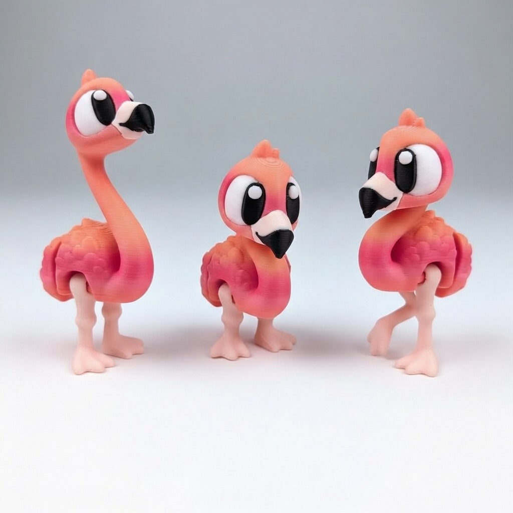 Flamenco Articulado Eco-Friendly Premium | Figura Coleccionable Biodegradable | Ziggys
