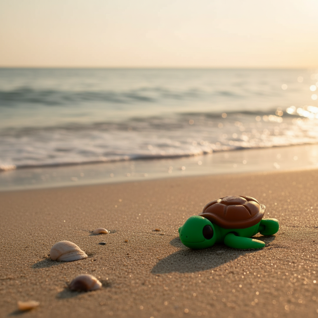 Tortuga articulada eco-friendly impresa en 3D | ZIGGYS
