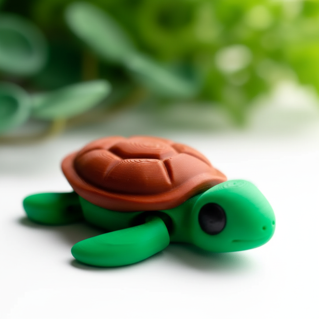 Tortuga articulada eco-friendly impresa en 3D | ZIGGYS
