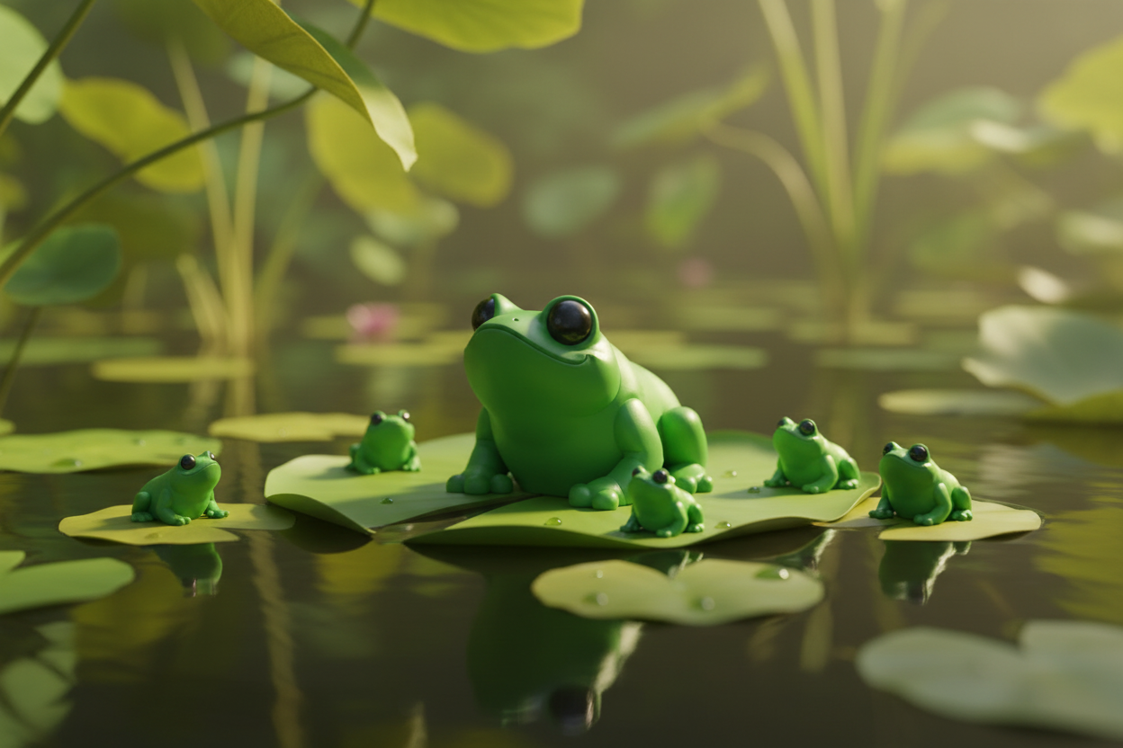 Rana articulada eco-friendly impresa en 3D
