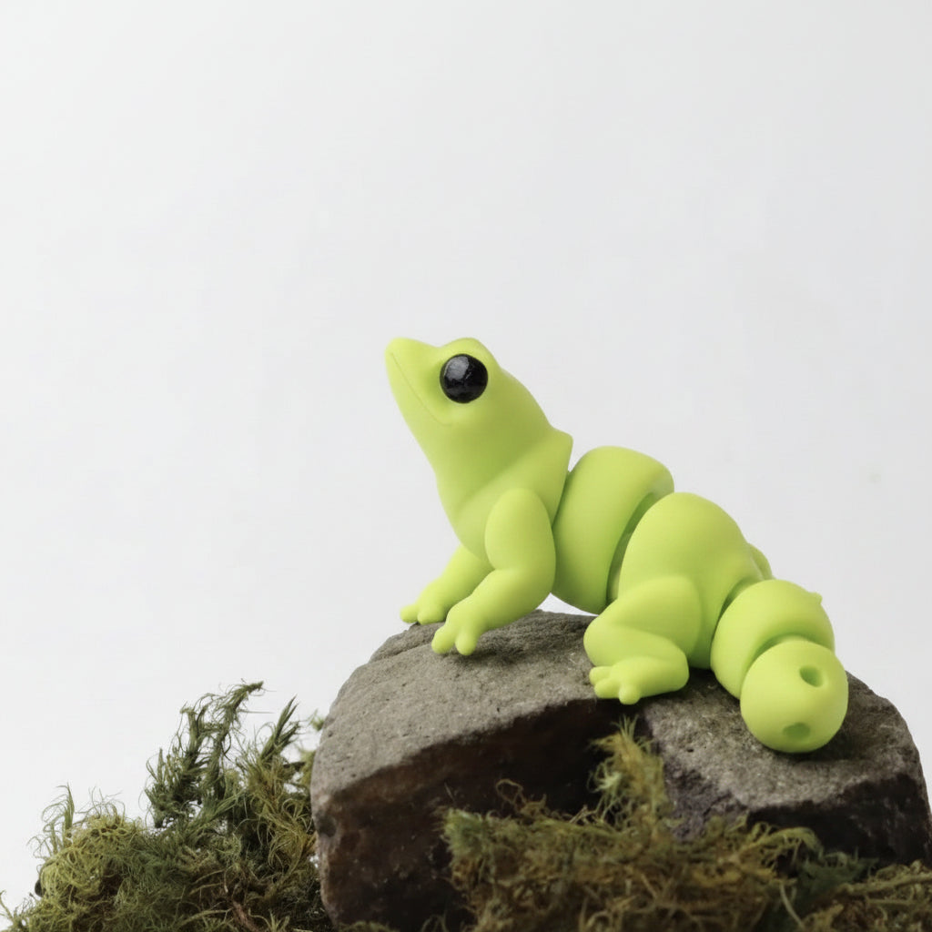 Lagarto articulado eco-friendly impreso en 3D | figura coleccionable biodegradable