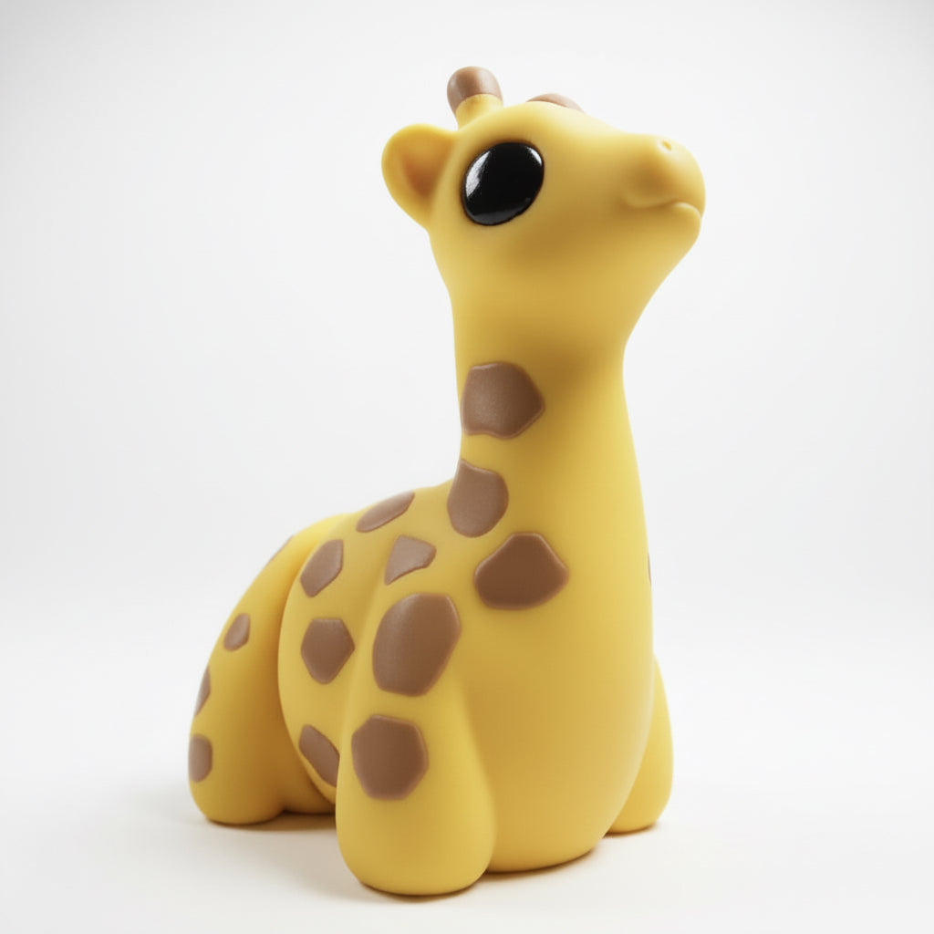 Jirafa articulada eco-friendly impresa en 3D | figura coleccionable biodegradable