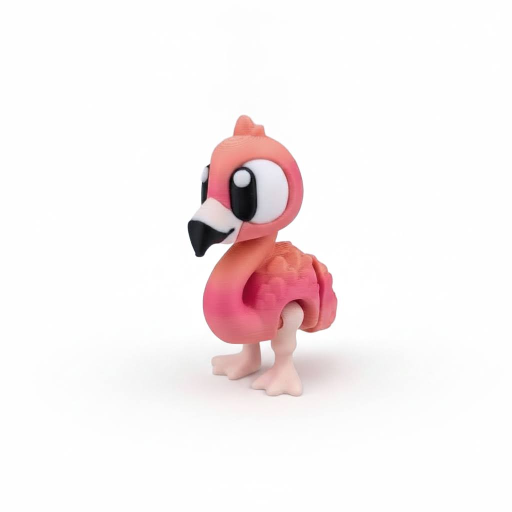 Flamenco Articulado Eco-Friendly Premium | Figura Coleccionable Biodegradable | Ziggys