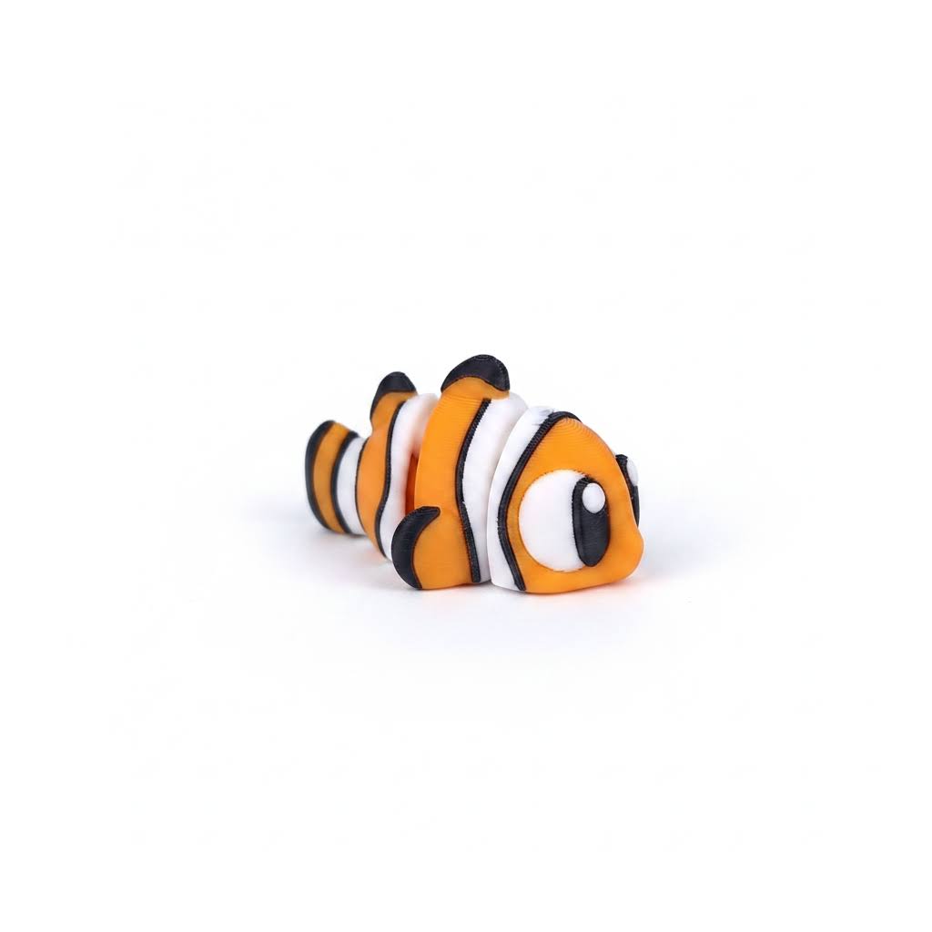 Pez tropical articulado eco-friendly premium Ziggys — figura coleccionable biodegradable