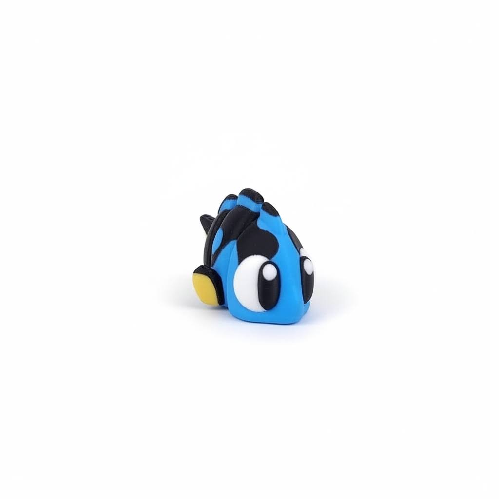 Pez tropical articulado eco-friendly premium Ziggys — figura coleccionable biodegradable