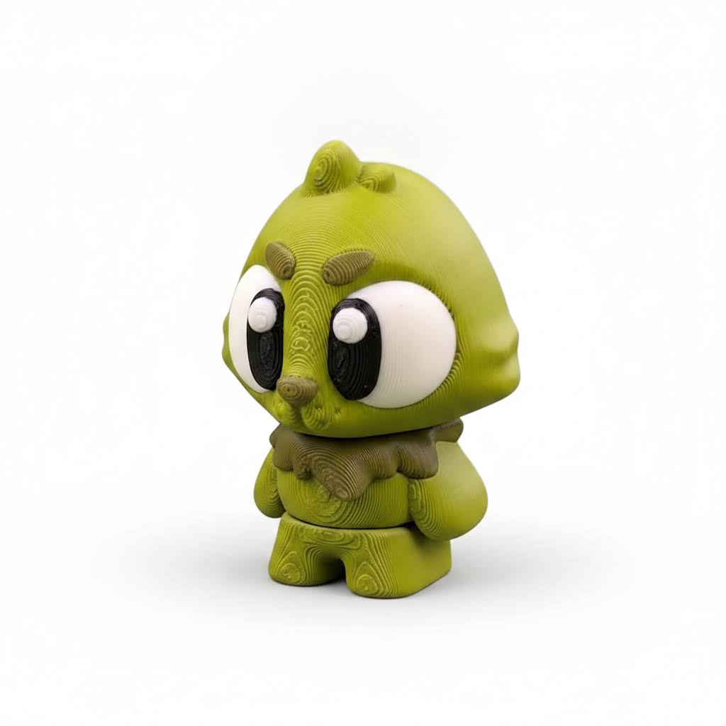 Grinch articulado eco-friendly premium Ziggys — figura coleccionable biodegradable