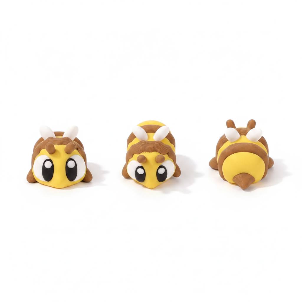 Abeja articulada eco-friendly premium Ziggys — figura coleccionable biodegradable