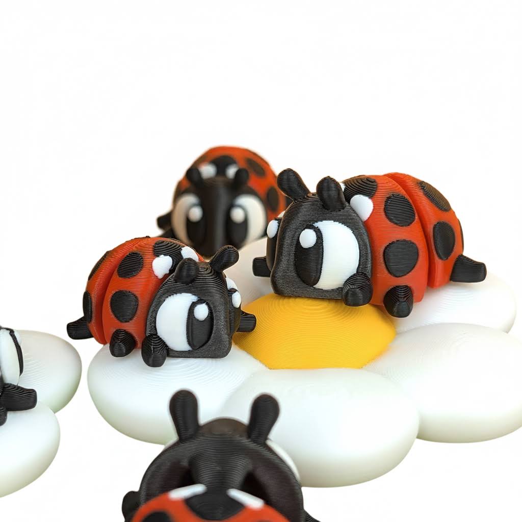 Mariquita Articulada Eco-Friendly Ziggys — figura coleccionable biodegradable
