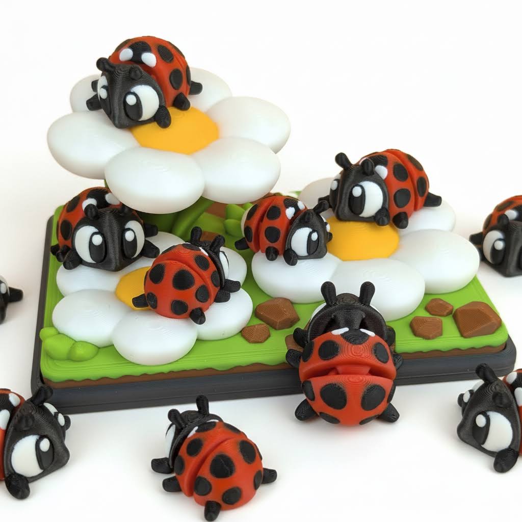 Mariquita Articulada Eco-Friendly Ziggys — figura coleccionable biodegradable
