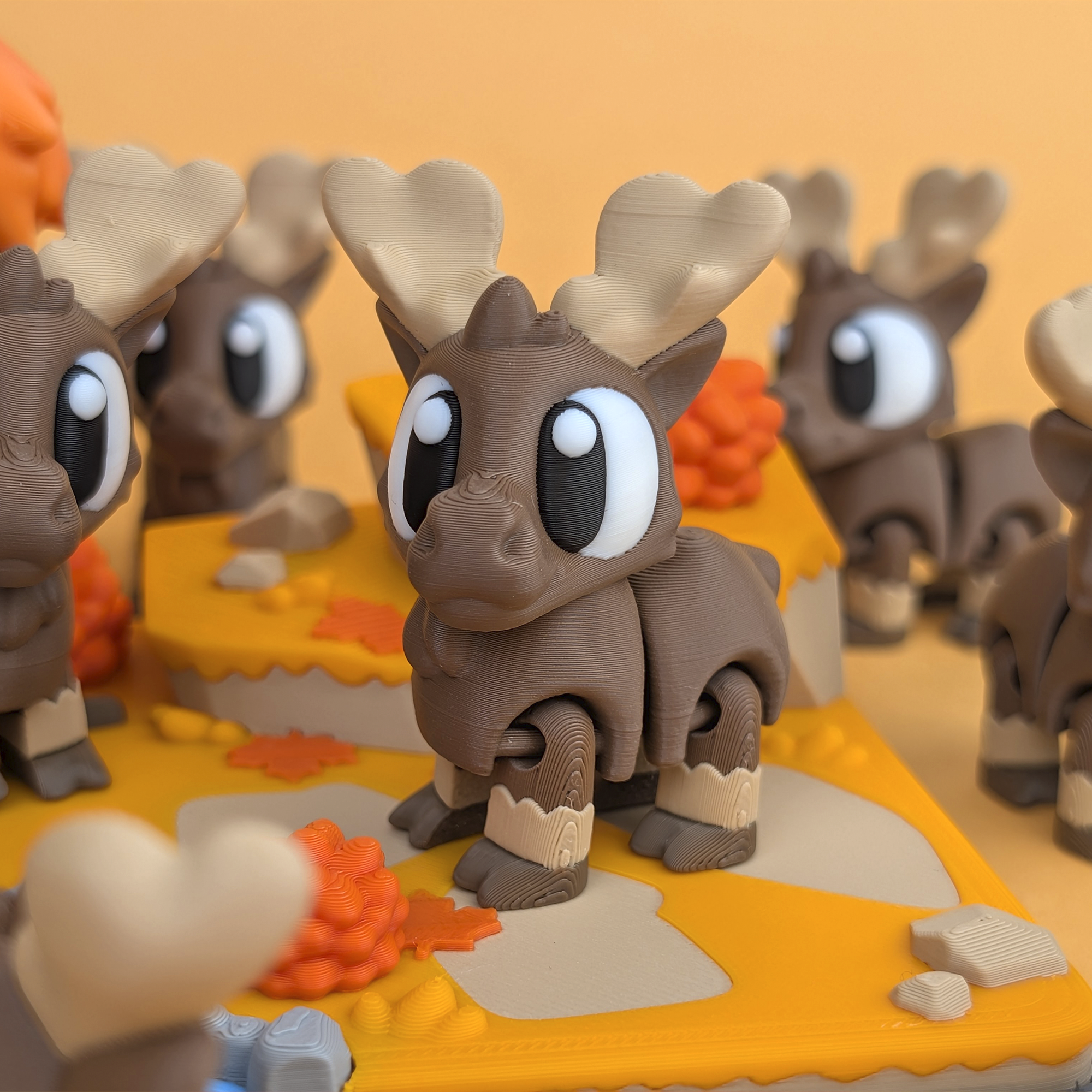 Alce Articulado Eco-Friendly Premium | Figura Coleccionable Biodegradable | Ziggys