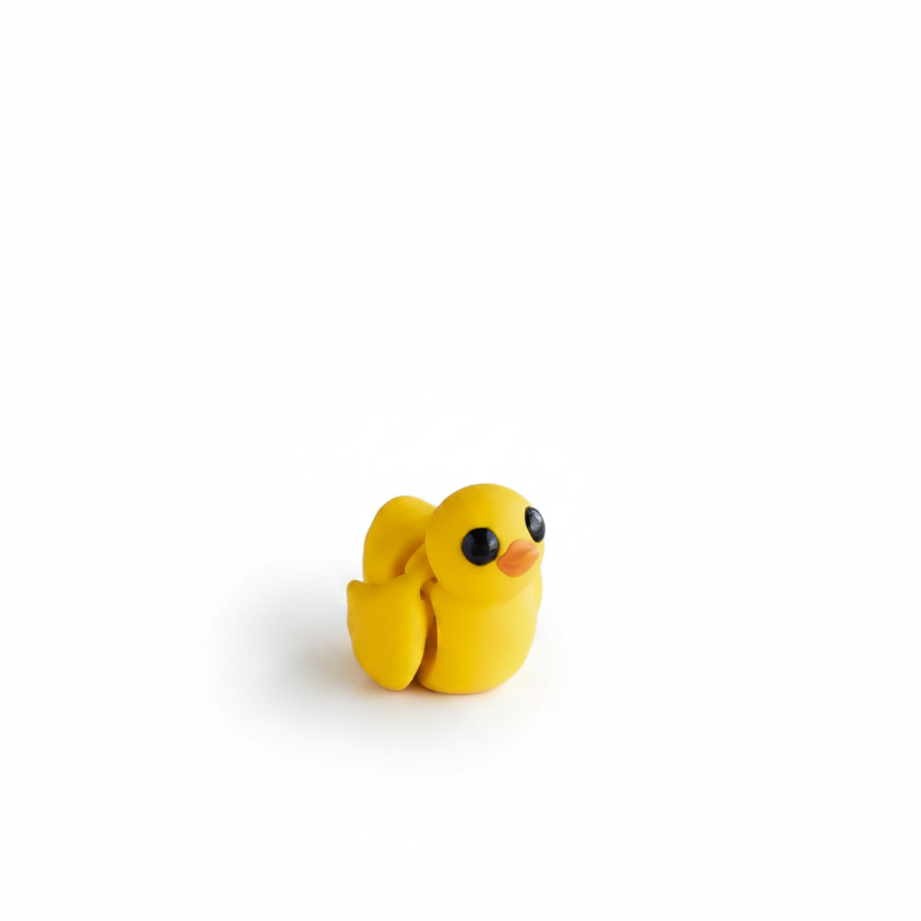 Patito de Goma Articulado Eco-Friendly | Figura Coleccionable Biodegradable | Ziggys