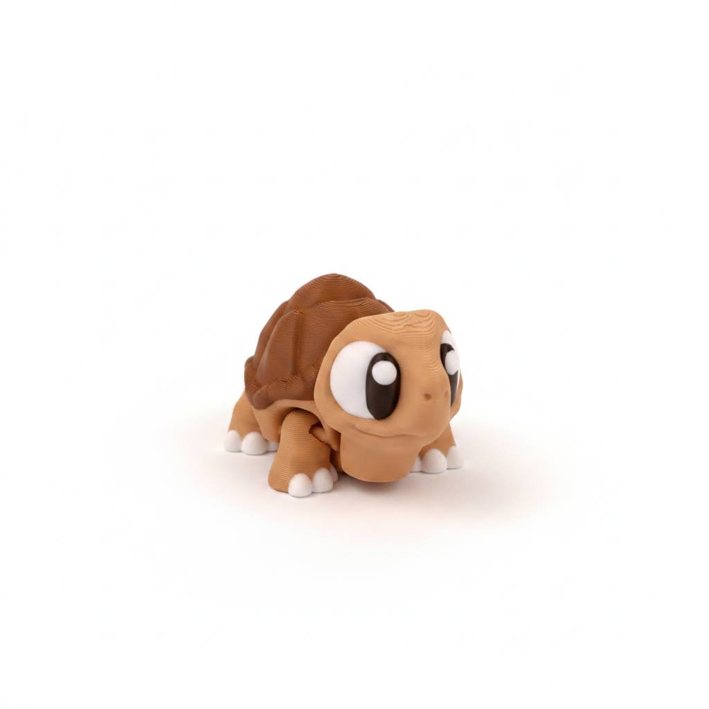 Tortuga de Tierra Articulada Eco-Friendly Ziggys — figura coleccionable biodegradable
