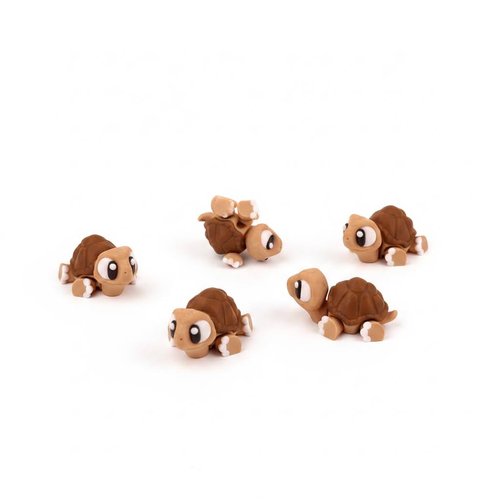 Tortuga de Tierra Articulada Eco-Friendly Ziggys — figura coleccionable biodegradable
