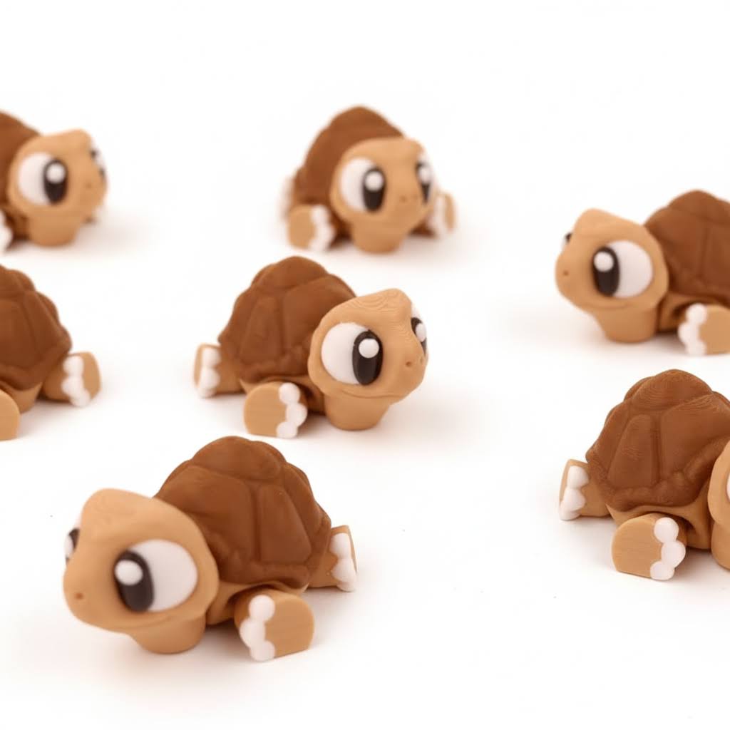 Tortuga de Tierra Articulada Eco-Friendly Ziggys — figura coleccionable biodegradable
