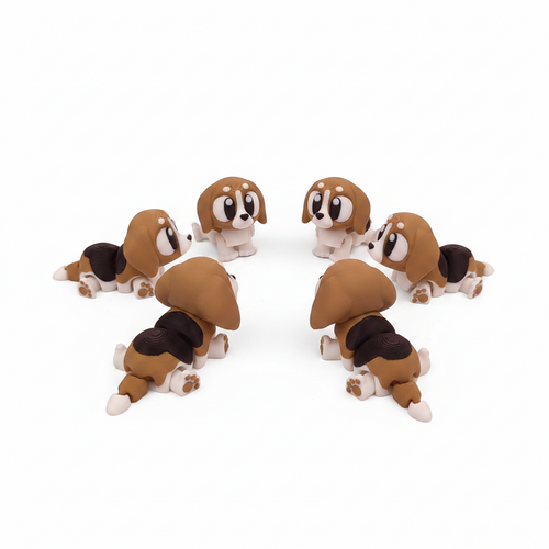 Beagle Articulado Eco-Friendly Premium | Figura Coleccionable Biodegradable | Ziggys