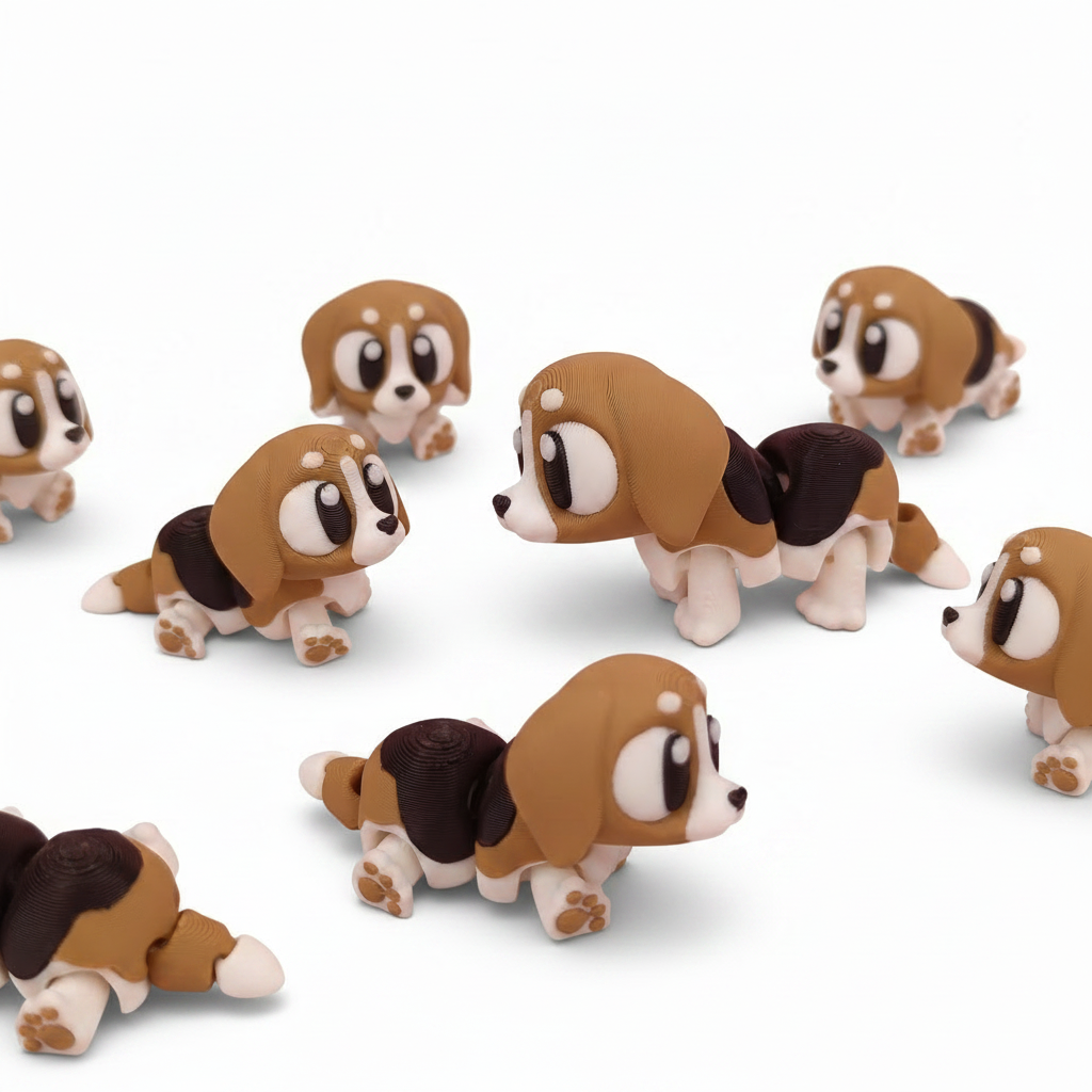 Beagle Articulado Eco-Friendly Premium | Figura Coleccionable Biodegradable | Ziggys
