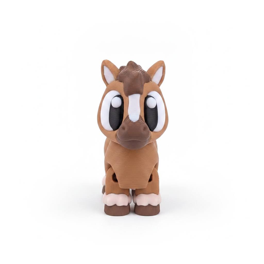 Caballo articulado eco-friendly premium Ziggys — figura coleccionable biodegradable
