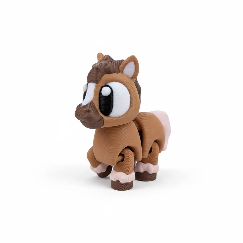 Caballo articulado eco-friendly premium Ziggys — figura coleccionable biodegradable