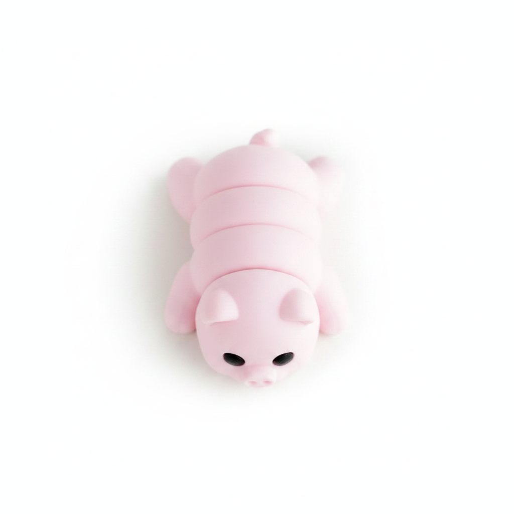 Cerdito Articulado Eco-Friendly | Figura Coleccionable Biodegradable | Ziggys