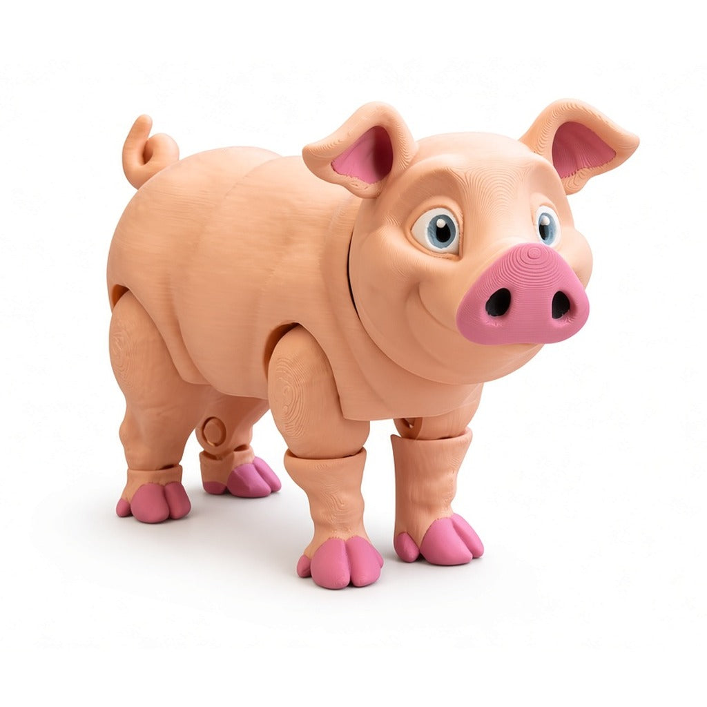 Cerdito articulado Eco-Premium XL Ziggys, vista tres cuartos