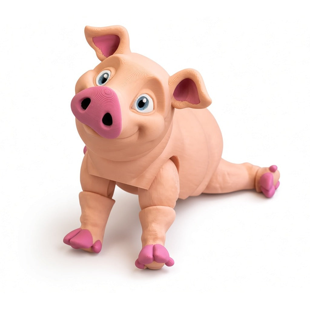 Cerdito articulado Eco-Premium XL Ziggys, tumbado
