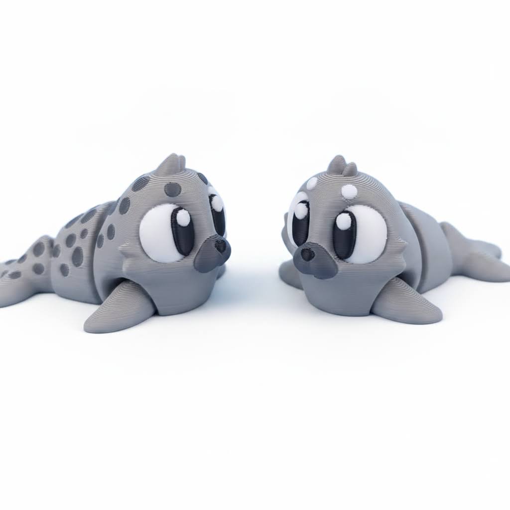 Foca Articulada Eco-Friendly Ziggys — figura coleccionable biodegradable
