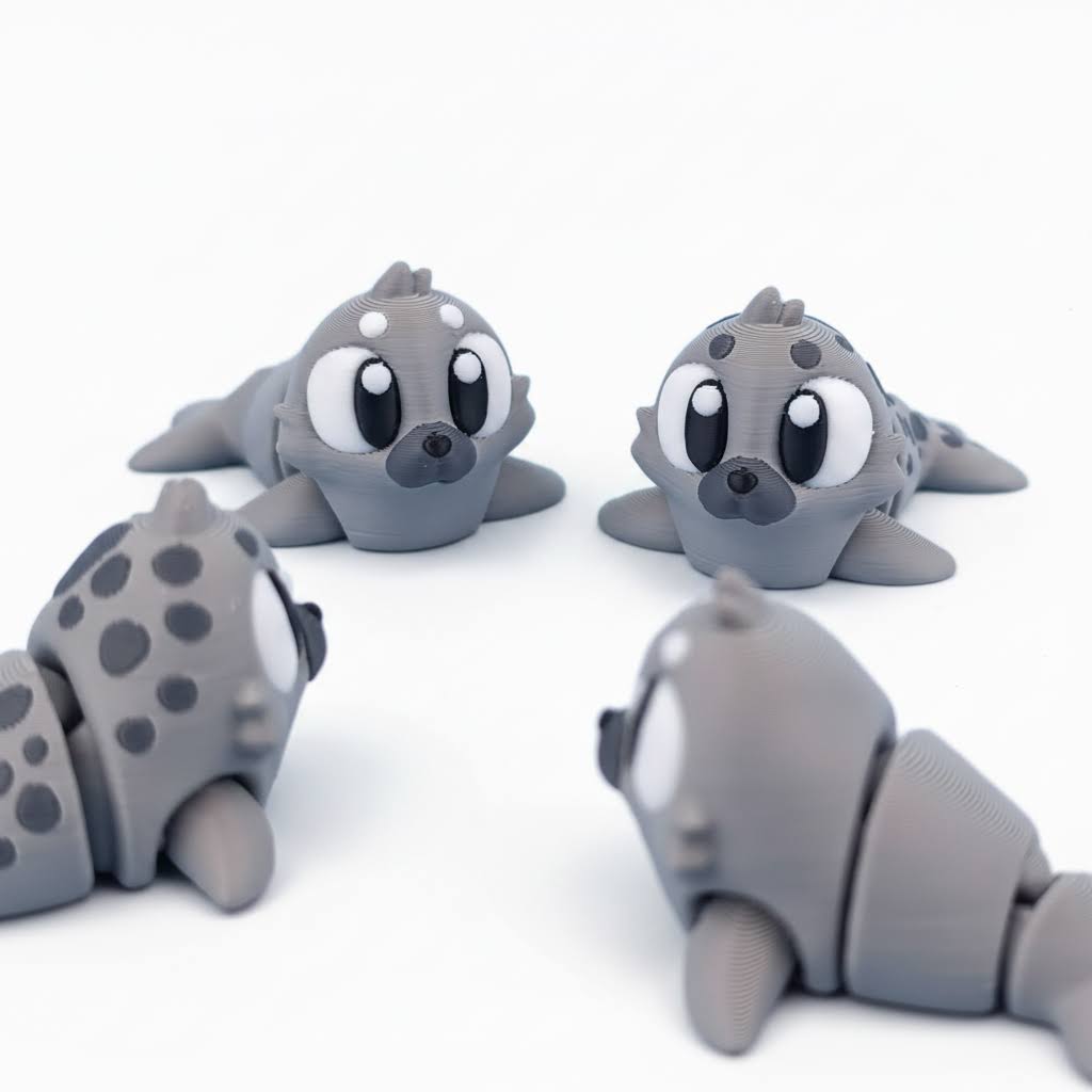 Foca Articulada Eco-Friendly Ziggys — figura coleccionable biodegradable
