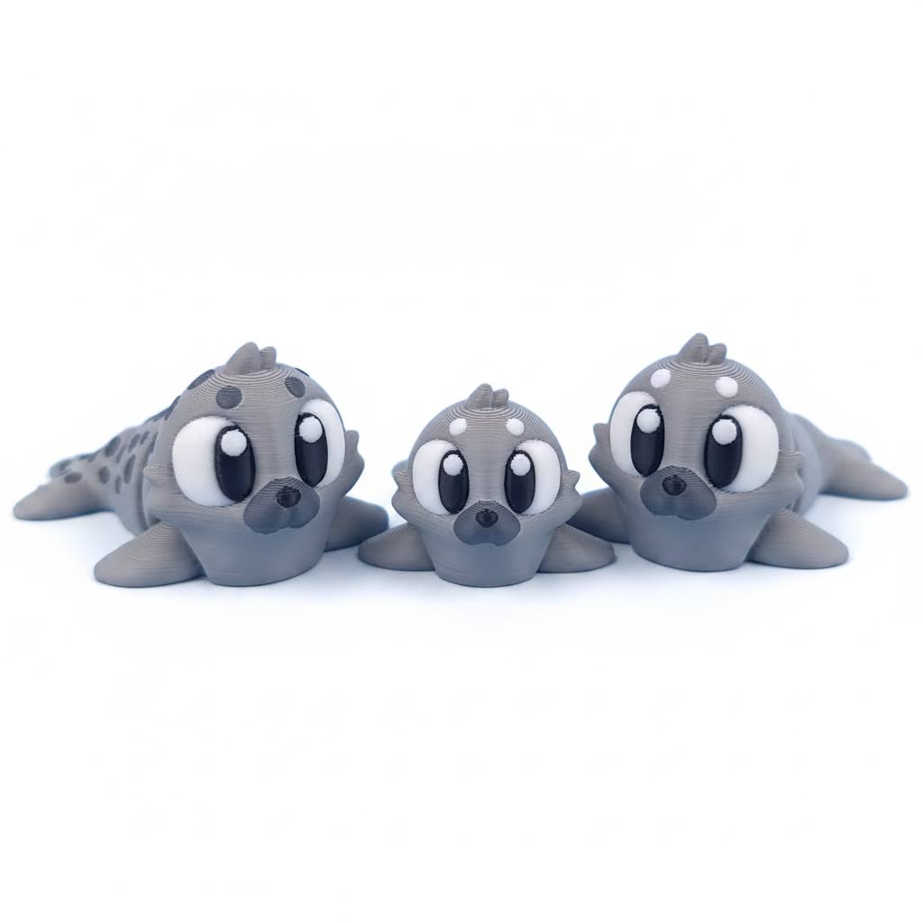 Foca Articulada Eco-Friendly Ziggys — figura coleccionable biodegradable
