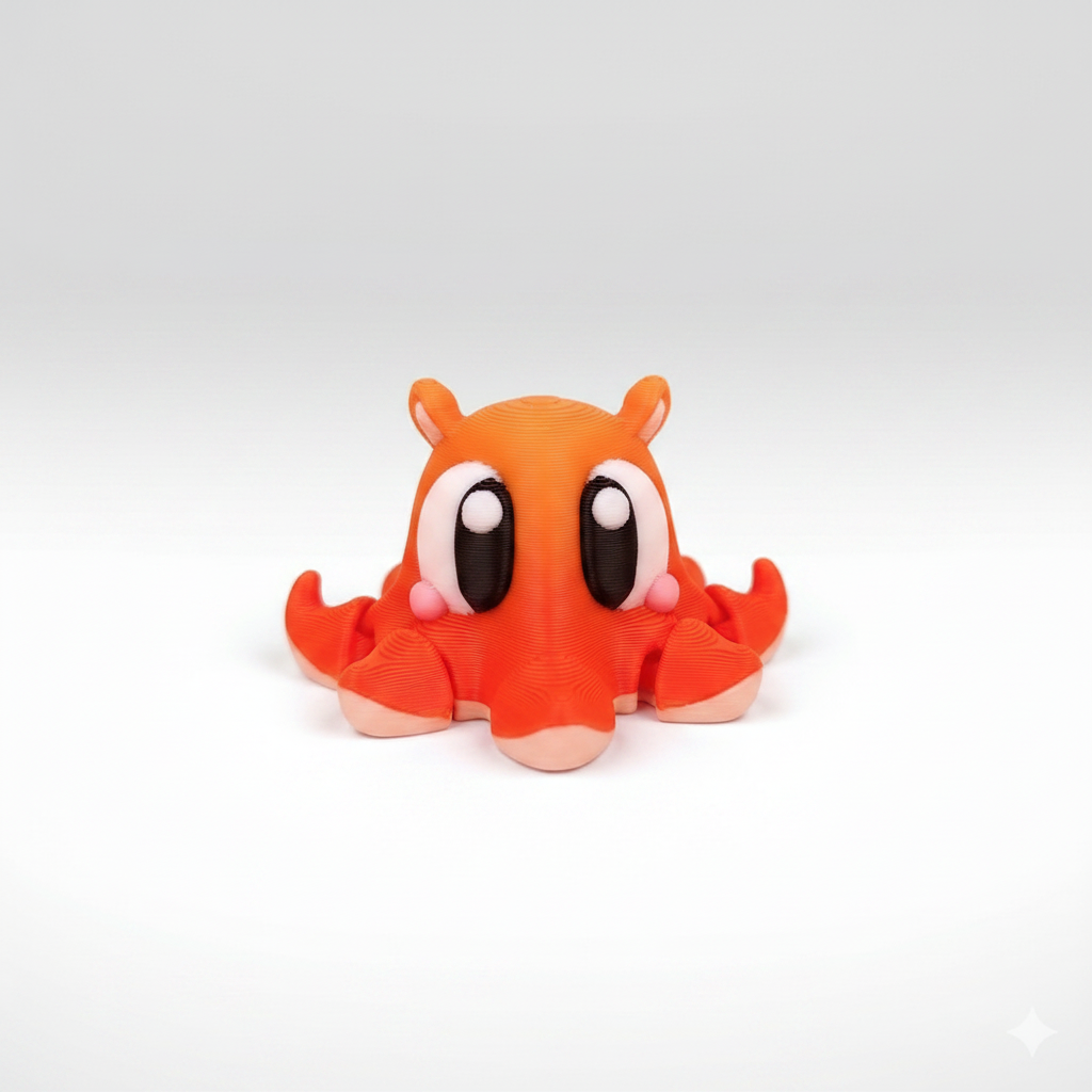 Pulpo Articulado Eco-Friendly Premium | Figura Coleccionable Biodegradable | Ziggys