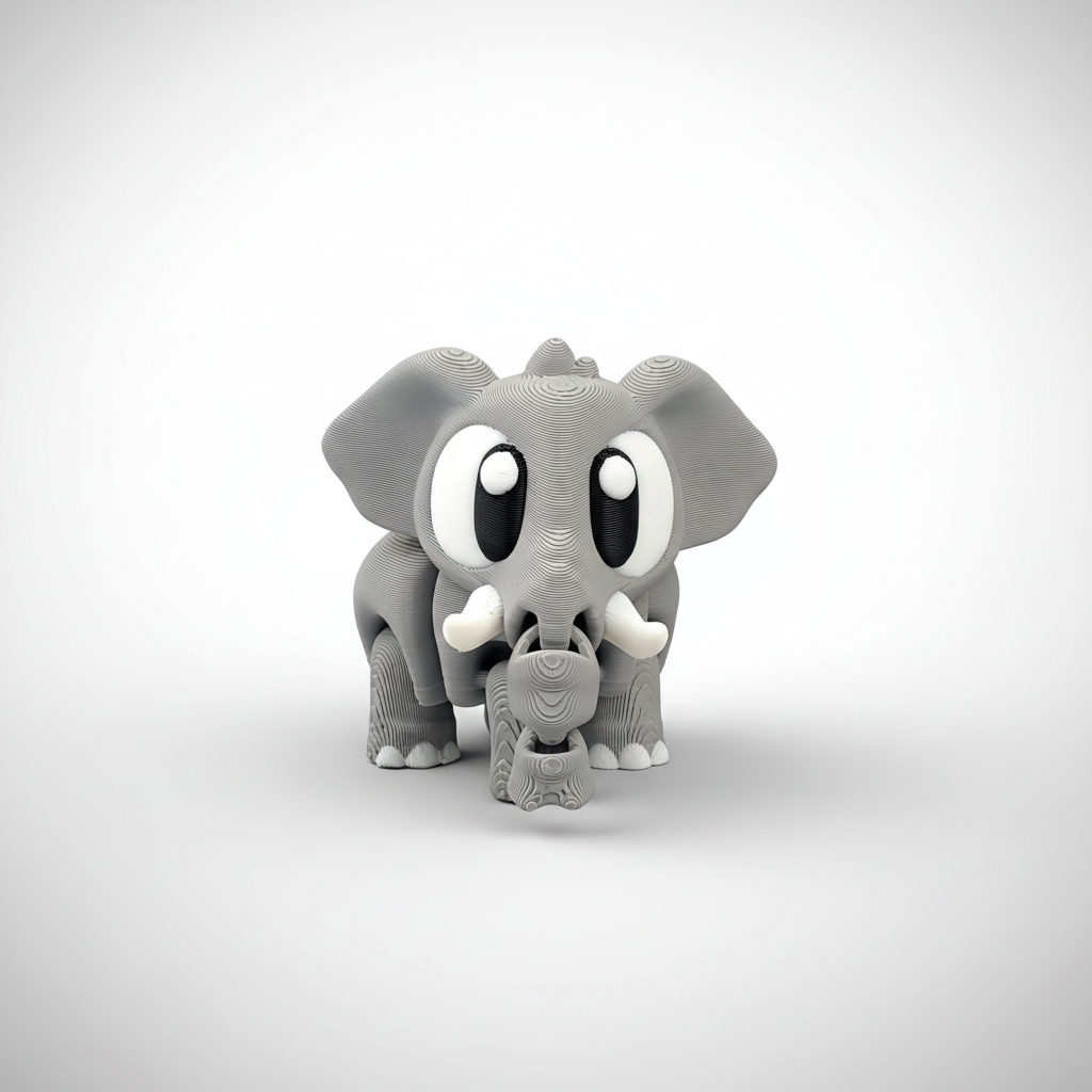 Elefante Articulado Eco-Friendly Premium | Figura Coleccionable Biodegradable | Ziggys