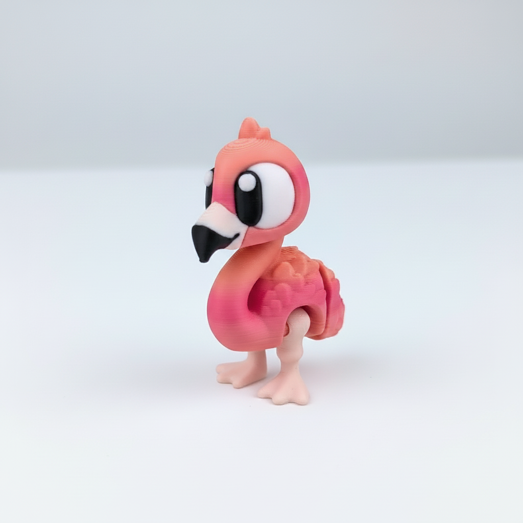 Flamenco Articulado Eco-Friendly Premium | Figura Coleccionable Biodegradable | Ziggys