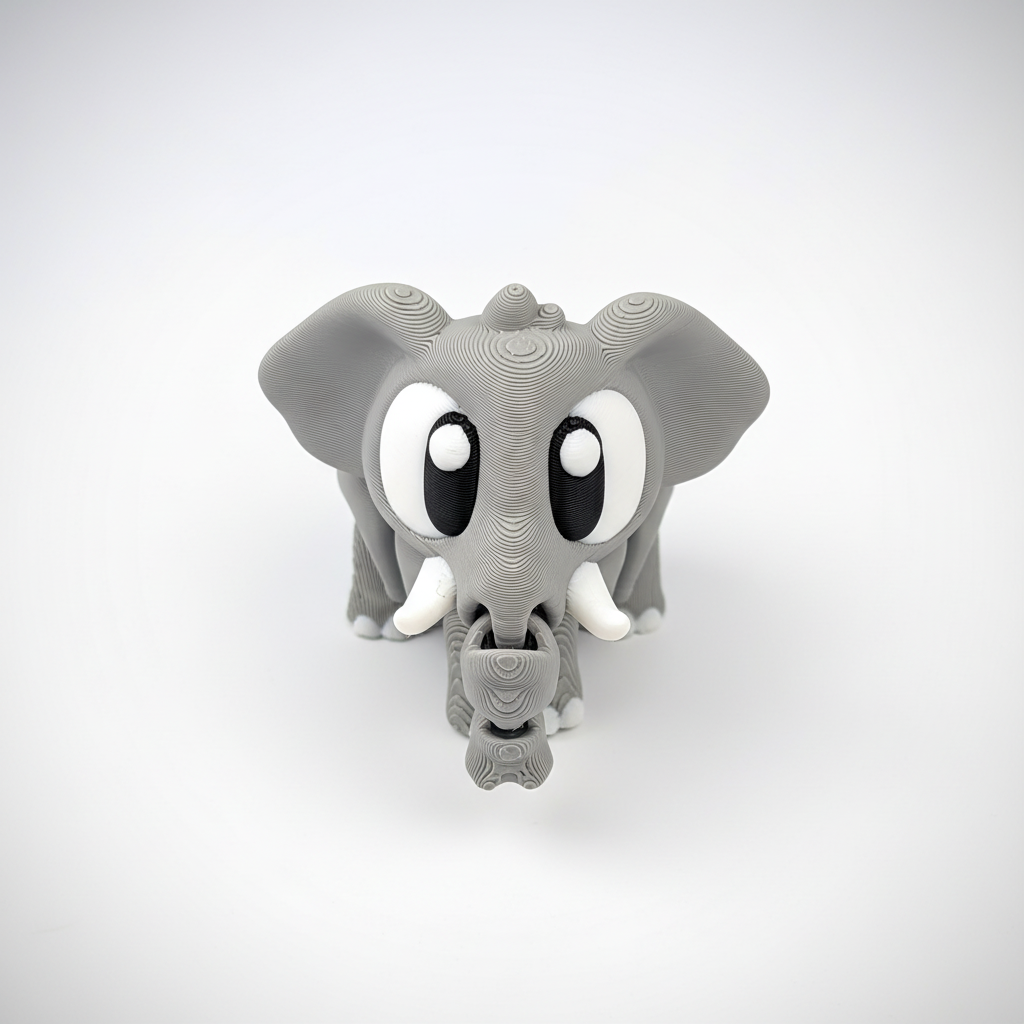 Elefante Articulado Eco-Friendly Premium | Figura Coleccionable Biodegradable | Ziggys
