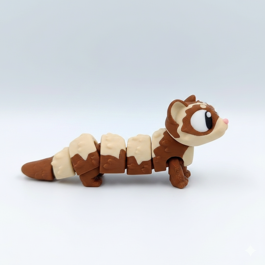 Hurón Articulado Eco-Friendly Premium | Figura Coleccionable Biodegradable | Ziggys